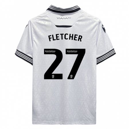 Kandiny Herren Ashley Fletcher #27 Weiß Auswärtstrikot Trikot 2023/24 T-Shirt