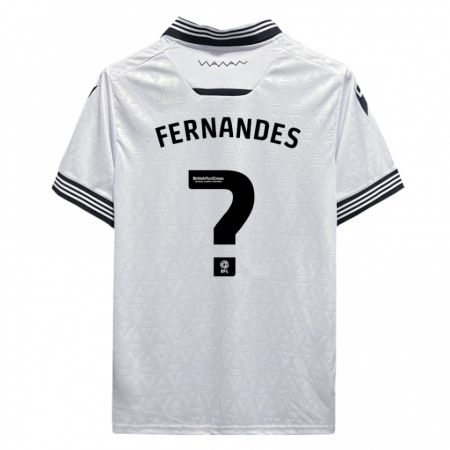 Kandiny Herren Bruno Fernandes #0 Weiß Auswärtstrikot Trikot 2023/24 T-Shirt