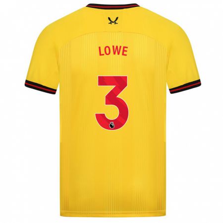 Kandiny Herren Max Lowe #3 Gelb Auswärtstrikot Trikot 2023/24 T-Shirt