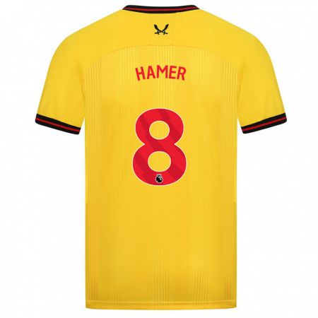 Kandiny Herren Gustavo Hamer #8 Gelb Auswärtstrikot Trikot 2023/24 T-Shirt
