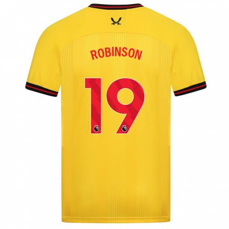 Kandiny Herren Jack Robinson #19 Gelb Auswärtstrikot Trikot 2023/24 T-Shirt
