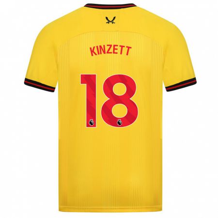 Kandiny Herren Ella Kinzett #18 Gelb Auswärtstrikot Trikot 2023/24 T-Shirt