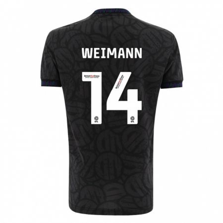 Kandiny Herren Andreas Weimann #14 Schwarz Auswärtstrikot Trikot 2023/24 T-Shirt
