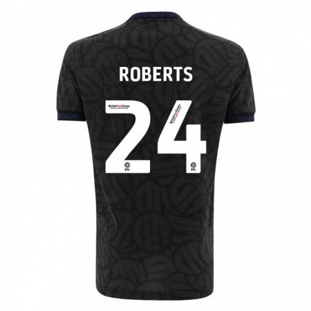 Kandiny Herren Haydon Roberts #24 Schwarz Auswärtstrikot Trikot 2023/24 T-Shirt