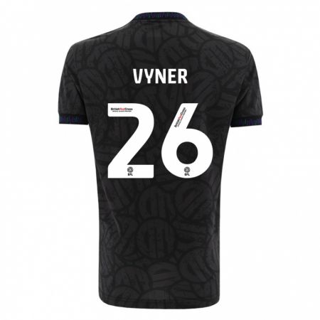 Kandiny Herren Zak Vyner #26 Schwarz Auswärtstrikot Trikot 2023/24 T-Shirt