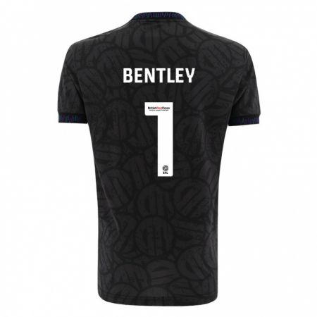 Kandiny Herren Fran Bentley #1 Schwarz Auswärtstrikot Trikot 2023/24 T-Shirt