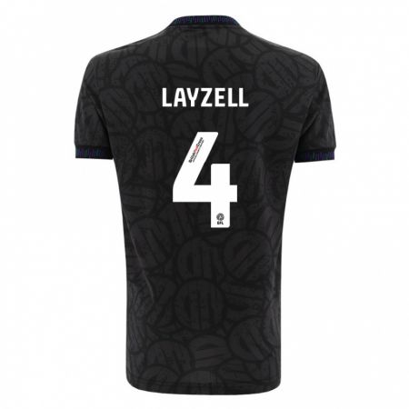 Kandiny Herren Naomi Layzell #4 Schwarz Auswärtstrikot Trikot 2023/24 T-Shirt