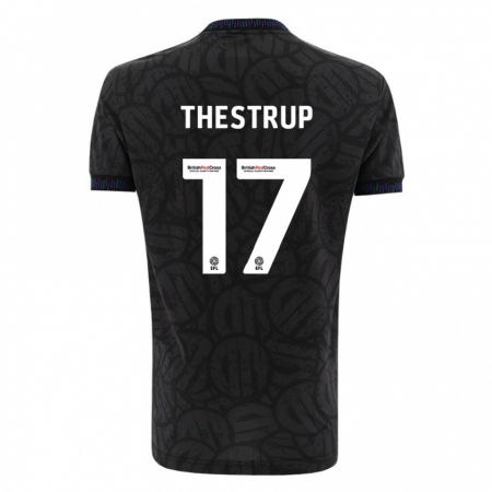 Kandiny Herren Amalie Thestrup #17 Schwarz Auswärtstrikot Trikot 2023/24 T-Shirt