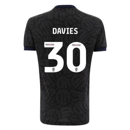 Kandiny Herren Yasmin Davies #30 Schwarz Auswärtstrikot Trikot 2023/24 T-Shirt