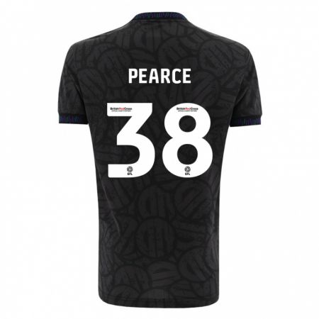 Kandiny Herren Manon Pearce #38 Schwarz Auswärtstrikot Trikot 2023/24 T-Shirt