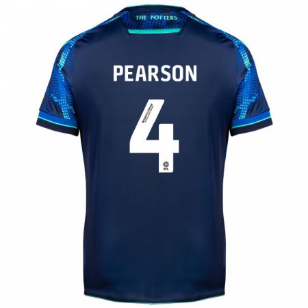 Kandiny Herren Ben Pearson #4 Marine Auswärtstrikot Trikot 2023/24 T-Shirt