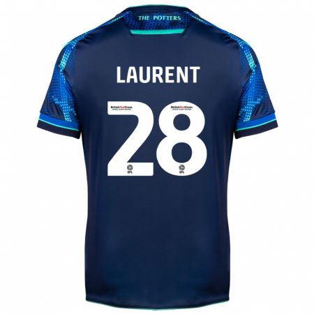 Kandiny Herren Josh Laurent #28 Marine Auswärtstrikot Trikot 2023/24 T-Shirt