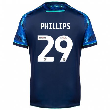 Kandiny Herren D'margio Wright-Phillips #29 Marine Auswärtstrikot Trikot 2023/24 T-Shirt