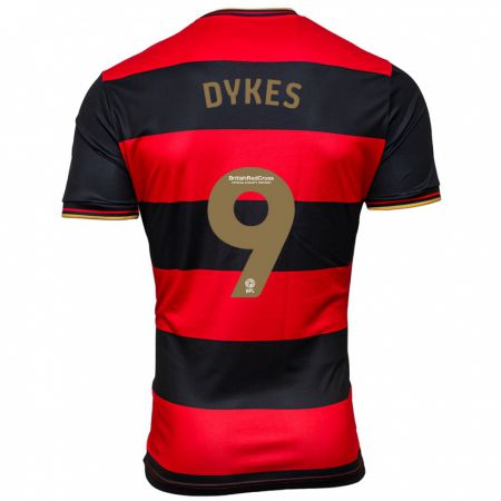 Kandiny Herren Lyndon Dykes #9 Schwarz Rot Auswärtstrikot Trikot 2023/24 T-Shirt
