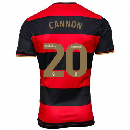 Kandiny Herren Reggie Cannon #20 Schwarz Rot Auswärtstrikot Trikot 2023/24 T-Shirt
