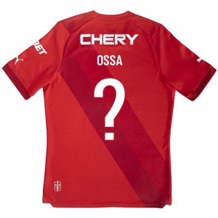 Kandiny Herren Diego Ossa #0 Rot Auswärtstrikot Trikot 2023/24 T-Shirt