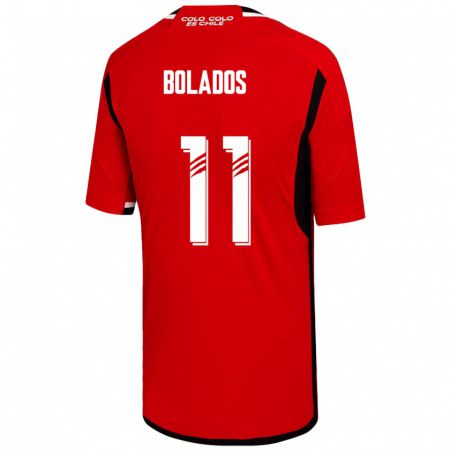 Kandiny Herren Marcos Bolados #11 Rot Auswärtstrikot Trikot 2023/24 T-Shirt
