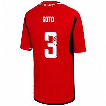 Kandiny Herren Rocío Soto #3 Rot Auswärtstrikot Trikot 2023/24 T-Shirt