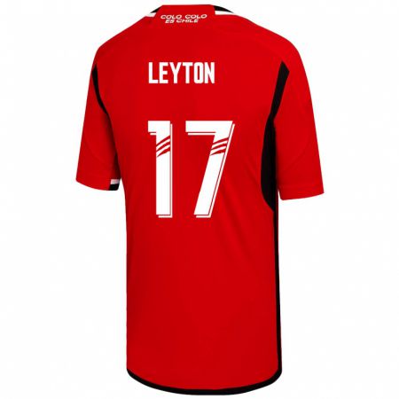 Kandiny Herren Geraldine Leyton #17 Rot Auswärtstrikot Trikot 2023/24 T-Shirt