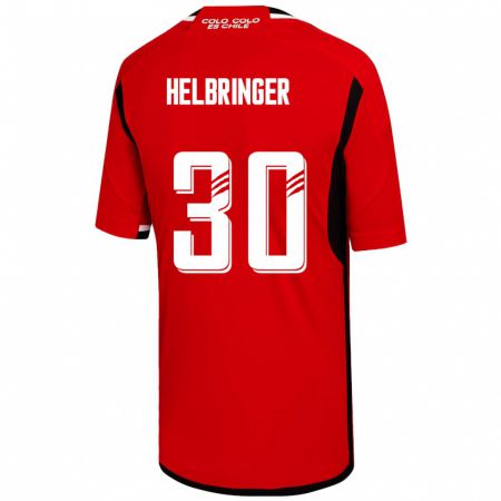 Kandiny Herren Aixa Helbringer #30 Rot Auswärtstrikot Trikot 2023/24 T-Shirt
