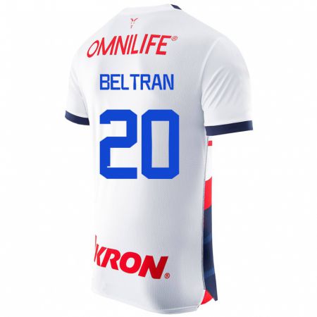 Kandiny Herren Fernando Beltrán #20 Weiß Auswärtstrikot Trikot 2023/24 T-Shirt