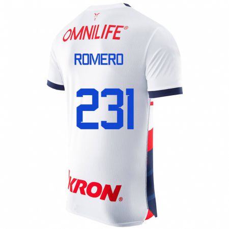 Kandiny Herren Ángel Romero #231 Weiß Auswärtstrikot Trikot 2023/24 T-Shirt