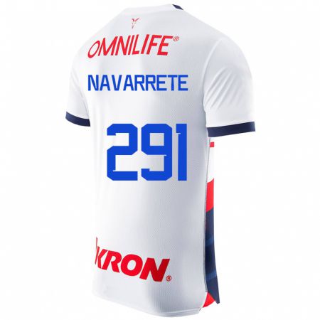 Kandiny Herren Cristo Navarrete #291 Weiß Auswärtstrikot Trikot 2023/24 T-Shirt