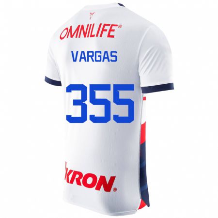 Kandiny Herren Edgar Vargas #355 Weiß Auswärtstrikot Trikot 2023/24 T-Shirt