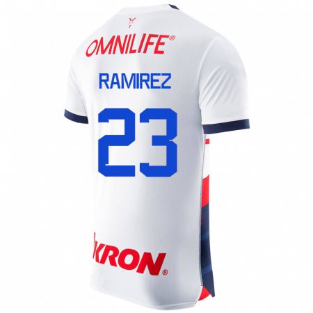 Kandiny Herren Alessandra Ramírez #23 Weiß Auswärtstrikot Trikot 2023/24 T-Shirt