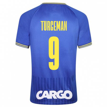 Kandiny Herren Dor Turgeman #9 Blau Auswärtstrikot Trikot 2023/24 T-Shirt