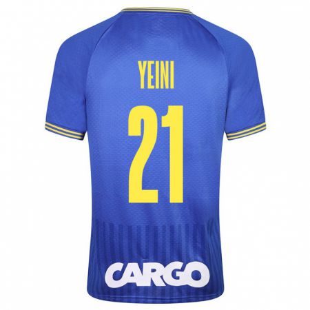 Kandiny Herren Sheran Yeini #21 Blau Auswärtstrikot Trikot 2023/24 T-Shirt