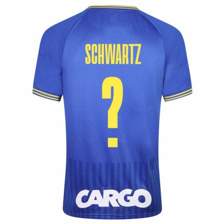 Kandiny Herren Noam Schwartz #0 Blau Auswärtstrikot Trikot 2023/24 T-Shirt