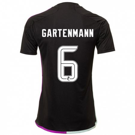Kandiny Herren Stefan Gartenmann #6 Schwarz Auswärtstrikot Trikot 2023/24 T-Shirt