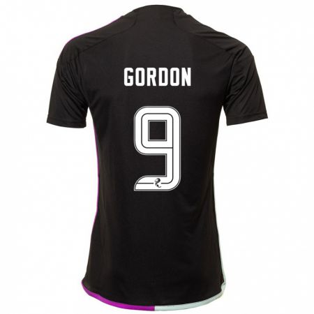 Kandiny Herren Lauren Gordon #9 Schwarz Auswärtstrikot Trikot 2023/24 T-Shirt