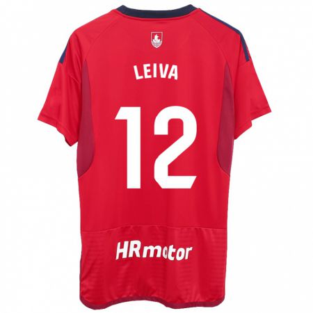 Kandiny Damen Álvaro Leiva #12 Rot Heimtrikot Trikot 2023/24 T-Shirt