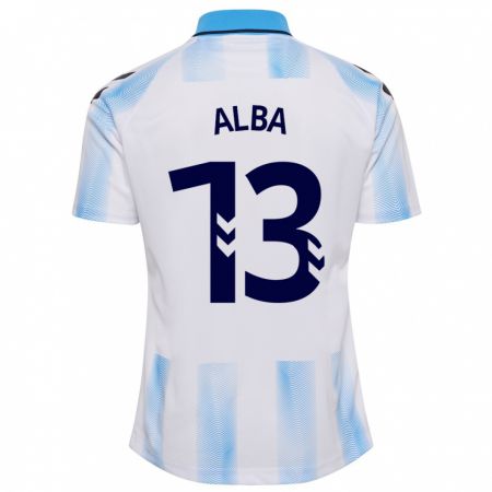 Kandiny Damen Alba #13 Weiß Blau Heimtrikot Trikot 2023/24 T-Shirt