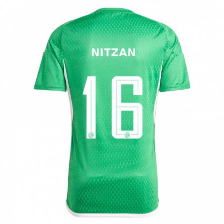 Kandiny Damen Itamar Nitzan #16 Weiß Blau Heimtrikot Trikot 2023/24 T-Shirt