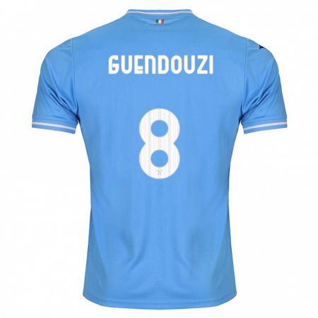 Kandiny Damen Mattéo Guendouzi #8 Blau Heimtrikot Trikot 2023/24 T-Shirt