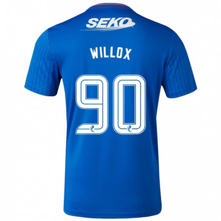 Kandiny Damen Kieron Willox #90 Blau Heimtrikot Trikot 2023/24 T-Shirt