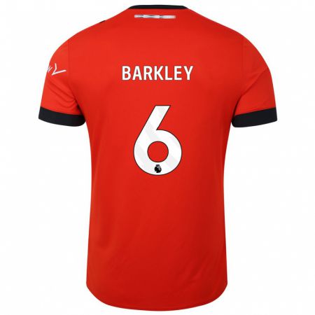 Kandiny Damen Ross Barkley #6 Rot Heimtrikot Trikot 2023/24 T-Shirt
