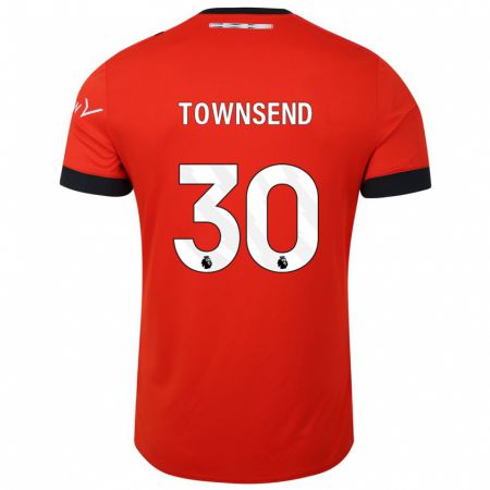 Kandiny Damen Andros Townsend #30 Rot Heimtrikot Trikot 2023/24 T-Shirt