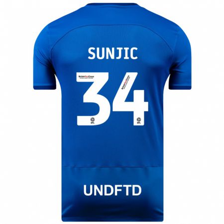 Kandiny Damen Ivan Sunjic #34 Blau Heimtrikot Trikot 2023/24 T-Shirt