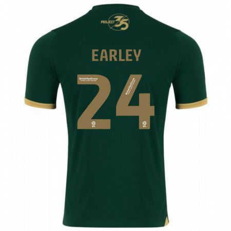 Kandiny Damen Saxon Earley #24 Grün Heimtrikot Trikot 2023/24 T-Shirt