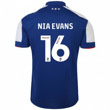 Kandiny Damen Nia Evans #16 Blau Heimtrikot Trikot 2023/24 T-Shirt