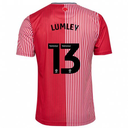 Kandiny Damen Joe Lumley #13 Rot Heimtrikot Trikot 2023/24 T-Shirt