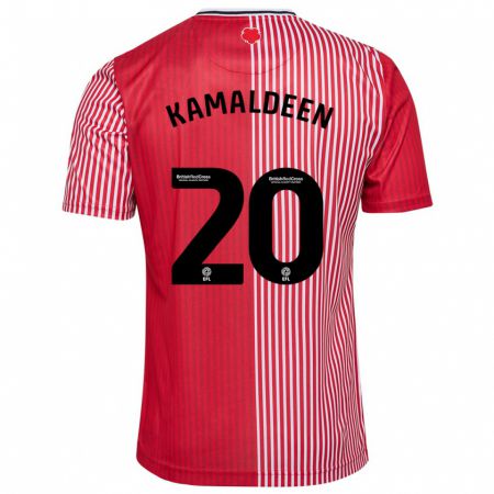 Kandiny Damen Kamaldeen Sulemana #20 Rot Heimtrikot Trikot 2023/24 T-Shirt