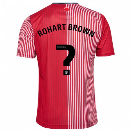Kandiny Damen Thierry Rohart-Brown #0 Rot Heimtrikot Trikot 2023/24 T-Shirt