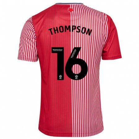 Kandiny Damen Emma Thompson #16 Rot Heimtrikot Trikot 2023/24 T-Shirt