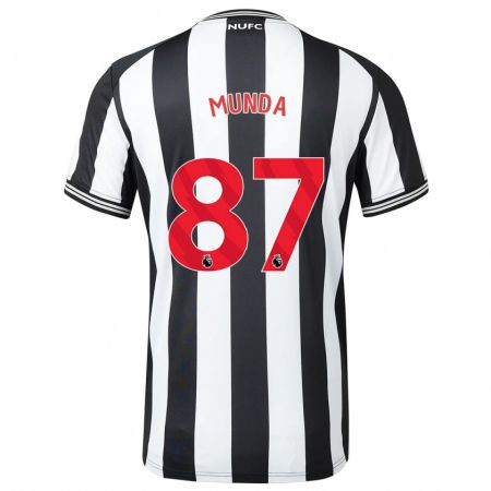 Kandiny Damen Anthony Munda #87 Schwarz-Weiss Heimtrikot Trikot 2023/24 T-Shirt