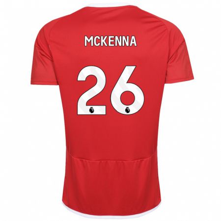 Kandiny Damen Scott Mckenna #26 Rot Heimtrikot Trikot 2023/24 T-Shirt